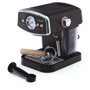 Caprizze - Espressomaschine Halbautomatisch Kai 1050 w 15 Bar bis zu 5 Tassen Kafee mit Dampfgarer Farbe Mattschwarz