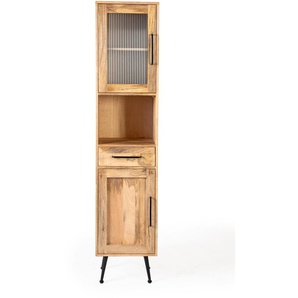 Carla&Marge Riffelution Bad-Hochschrank Mangoholz/Eisen