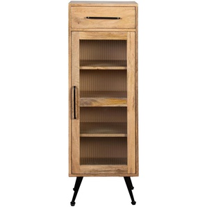 Carla&Marge Riffelution Badschrank II Mangoholz/Eisen