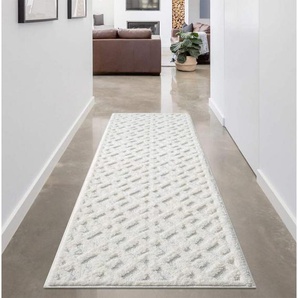 Carpet City Hochflor-Teppich FOCUS737, rechteckig, Höhe: 20 mm, Boho-Teppich, Hochtief-Muster/ 3D-Effekt, für Wohnzimmer, Schlafzimmer