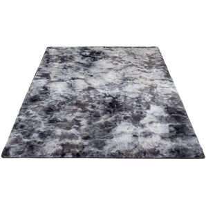 Carpet City Hochflor-Teppich TOLEDO500, rechteckig, Höhe: 27 mm, besonders weich, 3D-Effekt, Uni-Farben