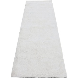 carpetfine Hochflor-Läufer Silky, rechteckig, Höhe: 20 mm, Shaggy, Langflor, uni, besonders weich, handarbeit