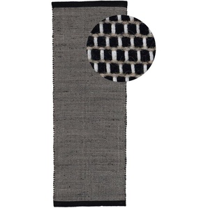 carpetfine Läufer Mona, rechteckig, Höhe: 5 mm, Wendeteppich aus Wolle/Baumwolle