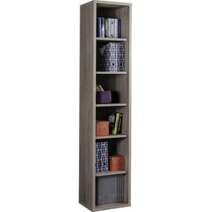 Carryhome Aktenregal, Sonoma Eiche, Holzwerkstoff, 5 Fächer, 44x217x36 cm, ISO 9001, Fsc, Beimöbel erhältlich, in verschiedenen Größen erhältlich, Arbeitszimmer, Büroregale, Aktenregale