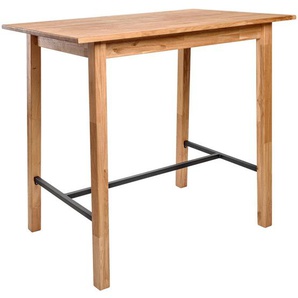 Carryhome Bartisch, Wildeiche, Holz, Wildeiche, massiv, rechteckig, 70x105x117 cm, Esszimmer, Tische, Stehtische