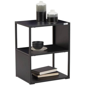 Carryhome Beistelltisch, Schwarz, Metall, rechteckig, eckig, 30x51x40 cm, einfacher Aufbau, Wohnzimmer, Wohnzimmertische, Beistelltische,