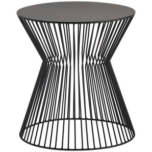 Carryhome Beistelltisch, Schwarz, Metall, rund, 35x38x35 cm, Wohnzimmer, Wohnzimmertische, Beistelltische, Beistelltische Metall