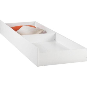 Carryhome Bettkasten, Weiß, Holzwerkstoff, 199x23x64 cm, Schlafzimmer, Betten, Bettkasten