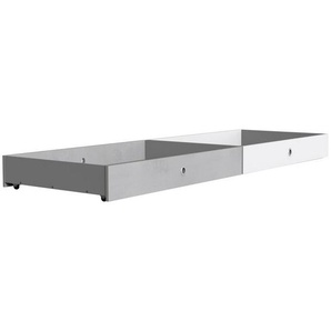 Carryhome Bettkastenset , Grau, Weiß , Betonoptik , 100x16x60 cm , Schlafzimmer, Betten, Bettkasten