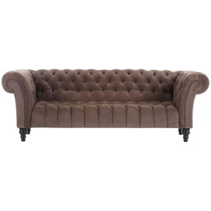Carryhome Bigsofa , Dunkelbraun , Textil , Buche , massiv , 2-Sitzer , 230x74x101 cm , Stoffauswahl, Rücken echt , Wohnzimmer, Sofas & Couches, Sofas, Bigsofas