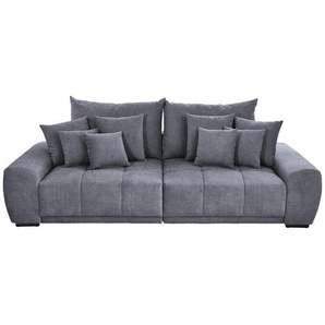 Carryhome Bigsofa, Dunkelgrau, Textil, Buche, massiv, 3-Sitzer, Füllung: Schaumstoff, 280x67x120 cm, Stoffauswahl, Rücken echt, Wohnzimmer, Sofas &