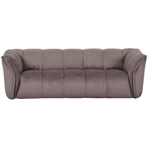 Carryhome Bigsofa, Schlamm, Textil, 2-3-Sitzer, 220x67x106 cm, Rücken echt, Wohnzimmer, Sofas & Couches, Sofas, Bigsofas