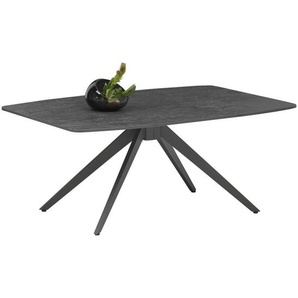 Carryhome Couchtisch, Anthrazit, Metall, Keramik, eckig, 70x45 cm, Wohnzimmer, Wohnzimmertische, Couchtische, Metall-Couchtische