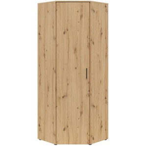 Carryhome Eckschrank, Eiche Artisan, Holzwerkstoff, 6 Fächer, 71.5x195x71.5 cm, FSC Mix, Beimöbel erhältlich, Typenauswahl, Schlafzimmer,