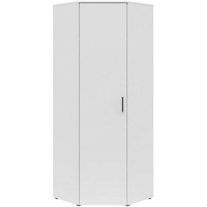 Carryhome Eckschrank, Weiß, Kunststoff, 6 Fächer, 71.5x195x71.5 cm, FSC Mix, Typenauswahl, Beimöbel erhältlich, Schlafzimmer, Kleiderschränke, Eckschränke