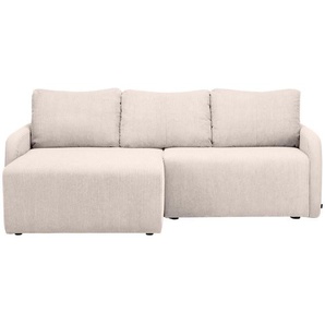 Carryhome Ecksofa, Natur, Textil, 3-Sitzer, Füllung: Schaumstoff, Silikon, seitenverkehrt montierbar, L-Form, 217x146 cm, Fsc, Stoffauswahl,