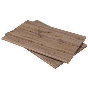 Carryhome Einlegebodenset, Wildeiche, Holzwerkstoff, 2-teilig, 82.6x2.2x46.5 cm, Schlafzimmer, Kleiderschränke, Schrankzubehör