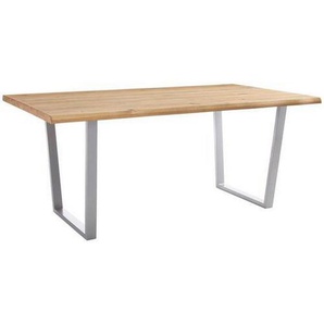 Carryhome Esstisch, Wildeiche, Holz, Wildeiche, massiv, rechteckig, eckig, 100x76x160 cm, in verschiedenen Größen erhältlich, Esszimmer, Tische,
