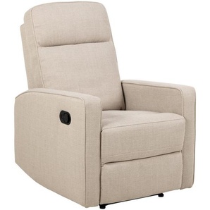 Carryhome Fernsehsessel Lesesessel, Beige, Textil, 72x103x91 cm, Relaxfunktion, Wohnzimmer, Sessel, Fernsehsessel