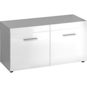 Carryhome Garderobenbank , Weiß , Holzwerkstoff , 1-Sitzer , 95.9x50.2x38.8 cm , Garderobe, Garderobenbänke, Garderobenbänke