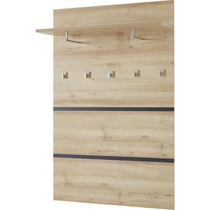 Carryhome Garderobenpaneel, Anthrazit, Buche, 96x147x30 cm, Hutablage, Kleiderstange, Garderobe, Garderobenpaneele, Garderobenpaneele