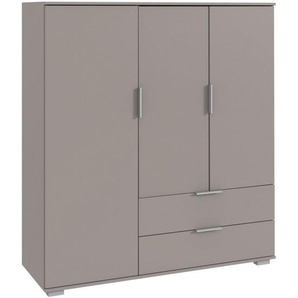 Carryhome Highboard, Hellgrau, Holzwerkstoff, 3 Fächer, 2 Schublade(n) Schubladen, 130x140x40 cm, BQ - Bündnis für Qualität, Made in Germany, DIN EN ISO 9001, in verschiedenen Größen erhältlich, Holzdekoren erhältlich, Wohnzimmer, Kommoden & Sideboards,