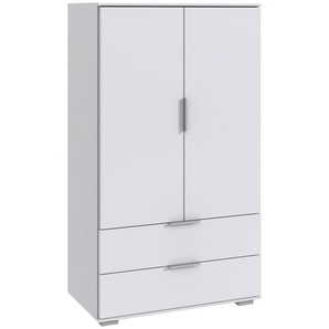 Carryhome Highboard, Weiß, Holzwerkstoff, 2 Fächer, 2 Schubladen, 81x140x40 cm, BQ - Bündnis für Qualität, Made in Germany, DIN EN ISO 9001, in verschiedenen Größen erhältlich, Holzdekoren erhältlich, Wohnzimmer, Kommoden & Sideboards, Highboards