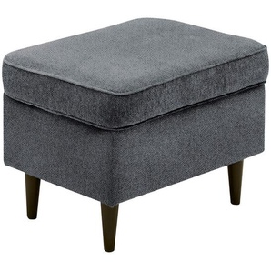 Carryhome Hocker, Anthrazit, Schwarz, Textil, Buche, massiv, rechteckig, 63x43x42 cm, Stoffauswahl, Wohnzimmer, Hocker, Sitzhocker