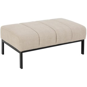Carryhome Hocker, Beige, Textil, rechteckig, 100x41x61 cm, Stoffauswahl, Wohnzimmer, Hocker, Sitzhocker