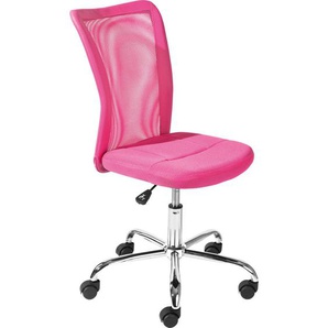 Carryhome Jugenddrehstuhl, Pink, Textil, Drehkreuz, 43x88-98x56 cm, Arbeitszimmer, Bürostühle, Jugend- & Kinderschreibtischstühle