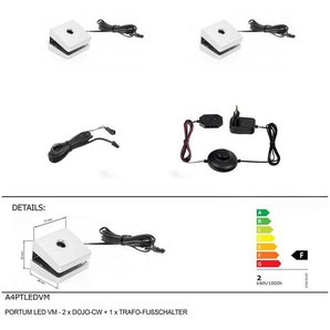 Carryhome Led-Klemmleuchte, Silber, Kunststoff, F, Fußschalter, Lampen & Leuchten, Innenbeleuchtung, Tischlampen, Klemmleuchten