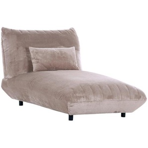 Carryhome Liege , Beige , Textil , 1-Sitzer , Füllung: Polyester , 100x86x166 cm , Typenauswahl, Stoffauswahl, Rücken echt , Wohnzimmer, Sessel, Relaxliegen