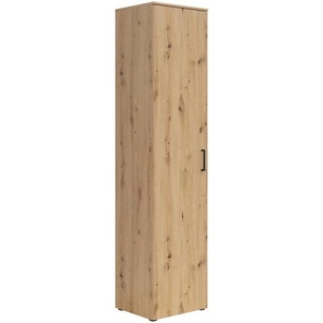 Carryhome Mehrzweckschrank, Eiche Artisan, Kunststoff, 5 Fächer, 45x195x40 cm, FSC Mix, erweiterbar, stehend, Waschküche, Mehrzweckschränke