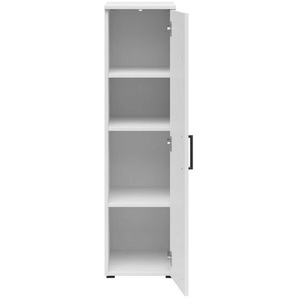 Carryhome Mehrzweckschrank, Weiß, Kunststoff, 3 Fächer, 30x115x40 cm, FSC Mix, stehend, erweiterbar, Waschküche, Mehrzweckschränke