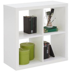 Carryhome Raumteiler Style, Weiß, Holzwerkstoff, 77x77x38 cm, Made in EU, Beimöbel erhältlich, Wohnzimmer, Raumteiler & Paravents, Raumteiler