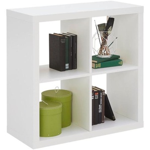 Carryhome Raumteiler Style, Weiß, Holzwerkstoff, 77x77x38 cm, Made in EU, Beimöbel erhältlich, Wohnzimmer, Raumteiler & Paravents, Raumteiler