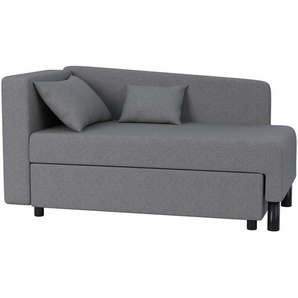 Carryhome Récamiere, Grau, Textil, Füllung: Schaumstoff, 145x75x75 cm, Liegefunktion, Schlafen auf Sitzhöhe, Armlehnen seitenverkehrt montierbar,