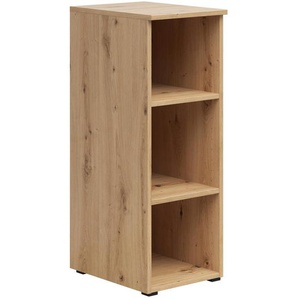Carryhome Regal, Eiche Artisan, Holzwerkstoff, 2 Fächer, 30x83x40 cm, FSC Mix, Typenauswahl, Beimöbel erhältlich, stehend, Wohnzimmer, Regale,