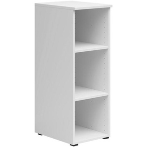 Carryhome Regal, Weiß, Holzwerkstoff, 2 Fächer, 30x83x40 cm, FSC Mix, Typenauswahl, Beimöbel erhältlich, stehend, Wohnzimmer, Regale, Bücherregale