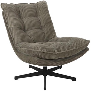 Carryhome Relaxsessel, Grün, Metall, Textil, 75x88x90 cm, erweiterbar (Typenauswahl), Sitzfläche 360° drehbar, Wohnzimmer, Sessel, Relaxsessel