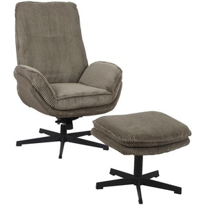 Carryhome Relaxsesselset, Olivgrün, Metall, Textil, 75x103x85 cm, Liegefunktion, Relaxfunktion, Wohnzimmer, Sessel, Relaxsessel