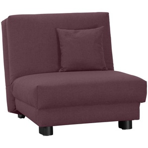 Carryhome Schlafsessel, Beere, Textil, 85x85x100 cm, Fußauswahl, Stoffauswahl, Liegefunktion, Wohnzimmer, Sessel, Schlafsessel