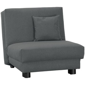 Carryhome Schlafsessel, Grau, Textil, 85x85x100 cm, Fußauswahl, Stoffauswahl, Liegefunktion, Wohnzimmer, Sessel, Schlafsessel