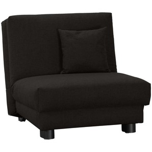 Carryhome Schlafsessel, Schwarz, Textil, 85x85x100 cm, Fußauswahl, Stoffauswahl, Liegefunktion, Wohnzimmer, Sessel, Schlafsessel