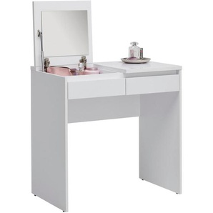 Carryhome Schminktisch, Weiß, Holzwerkstoff, 1 Schubladen, rechteckig, Wange, 48x78.9x80 cm, Schlafzimmer, Schminktische