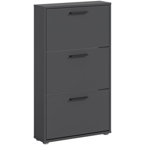 Carryhome Schuhkipper, Anthrazit, Kunststoff, 59x103x17 cm, Typenauswahl, stehend, Garderobe, Schuhaufbewahrung, Schuhkipper