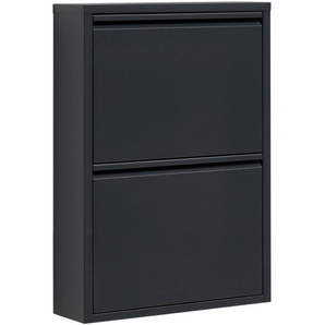 Carryhome Schuhkipper, Anthrazit, Metall, 50x70.5x15 cm, Typenauswahl, Garderobe, Schuhaufbewahrung, Schuhkipper