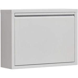 Carryhome Schuhkipper, Weiß, Metall, 50x37x15 cm, erweiterbar, Typenauswahl, hängend, Garderobe, Schuhaufbewahrung, Schuhkipper