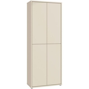 Carryhome Schuhschrank Alice Springs, Sand, Holzwerkstoff, 8 Fächer, 74.5x191.9x34.9 cm, Typenauswahl, stehend, Garderobe, Schuhaufbewahrung, Schuhschränke