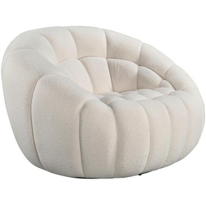 Carryhome Sessel, Creme, Textil, 114x77x104 cm, erweiterbar (Typenauswahl), Sitzfläche 360° drehbar, Wohnzimmer, Sessel, Polstersessel